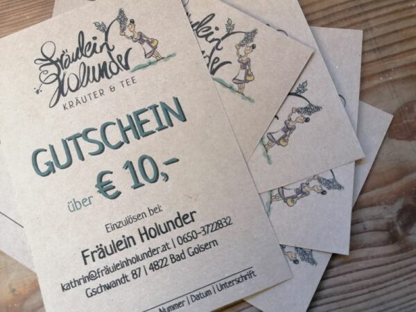 Wertgutschein € 10,-